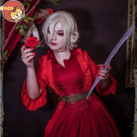 Game Identity V Cosplay Bloody Queen Cosplay Costume Game Identity V Hunter Cos Mary Duke Red Dress Costume with Cosplay Wig