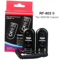 Yongnuo RF603 II C RF603 II N Wireless Flash Trigger 2 Transceivers for NIKON D750 D7200 D5300 For Canon 5D 50D 40D 30D 20D 10D