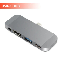 Wiistar USB C HUB USB C PD Charging 4K HDMI USB 3.0 3.5mm Audio Charging HDMI For Samsung Galaxy Note10+ 2019 iPad Pro
