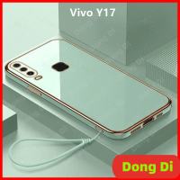 Sarung telefon Vivo Y17 Sarung, penutup kord bersalut, lembut, TPU, Sarung Vivo Y17 Y19 Y12 Y15