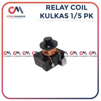 Relay Coil 1/5 pk Kulkas 2 pintu PTC Gulungan Hp Sepul Showcase Freezer Riley Kompresor 1 Pin Kotak