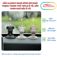 Gấu Gloomy Bear Đính Đá Sang Trọng Trang Trí Taplo Ô Tô, Sáp Thơm Khử Mùi Ô Tô - Mộc Lan Yêu Xe