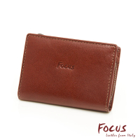 【FOCUS】經典原皮L型拉鍊卡夾零錢包(FTA0056)