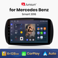 Junsun V1 AI Voice Wireless CarPlay Android Auto Radio for Mercedes Benz Smart 2016 4G Car Multimedia GPS 2din autoradio