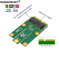 Mini PCI-E MPCIe Interface to M.2 NGFF K ey A+E Key-E Slot Wireless Adapter Card For Intel ax200 ax210 Wifi BT Module