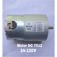 Motor DC 7512 Dinamo Motor 7512 DC 24V - 120V Motor DC maksimal 120V