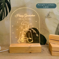 Plakat LED Custom Sketsa foto kado wisuda kado ulang tahun kado pernikahan hadiah wisuda hadiah ulan