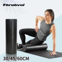 3 Sizes Pilates Foam Roller Black Yoga Foam Roller 30/45/60CM Exercise Equipment Massage Roller Body For Women/Men