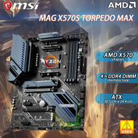 x570 Motherboard MAG X570S TORPEDO MAX with x570 chipset Socket AM4 for Ryzen 5600 4xDDR4 128GB PCIe 4.0 2x M.2 ATX