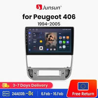 Junsun V1 AI Voice Wireless CarPlay Android Auto Radio for Peugeot 406 1994 - 2005 4G Car Multimedia GPS 2din autoradio
