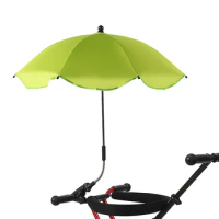 Summer Stroller Sunshade Umbrella With Adjustable Clamp Uv Protection Umbrella Beach Chair Strollers Wheelchairs Sunshade