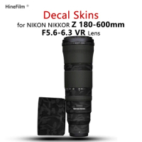 Nikkor Z180600 Lens Cover Sticker 180-600 Decal Skin For Nikon Z 180-600mm f5.6-6.3 VR Decal Protector Coat Wrap Sticker Film