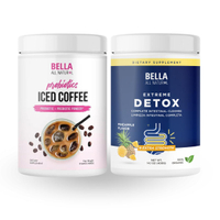 Elmer Partridge Bella All Natural Piña Powder and Probiotics Iced Coffee Duo