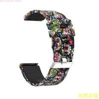(精品錶帶)【現貨】適用ATMOS MISSION ONE潛水電腦手防水矽膠休閒印花時尚潮流錶帶◆