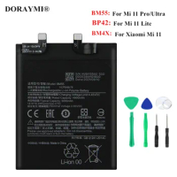 Original Battery BP42 BM4X BM55 For Xiaomi Mi 11 Mi11 Lite / Mi11 / 11 Pro / 11Ultra Replacement Phone Bateria