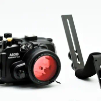 Meikon Underwater Camera Housing For Sony A6000 (16-50mm) 40m/130ft + diving handle + 67mm Red diving filter