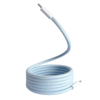 【Apone】MagMag魔吸USB-C to USB-C充電傳輸線-1.2M薄荷藍磁吸線
