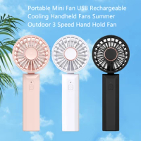 Portable Handheld Fan Small Cooling Fan USB Rechargeable Handheld Fan Mini Rechargeable Portable Fan Handheld Electric Fan Small