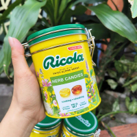 Kẹo Thảo Mộc Ricola Ricola Swiss Herb Candies TET GIFT BOX HỘP THIẾC VÀNG 100gr BÁNH KẸO TẾT K13 - B
