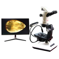 Fable Rotary Arm Type Gem Photographic Stereo 9.8-88X BINOCULAR Gem Microscope FGM-R6S-M6S9I