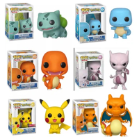 POP Pokemon Anime Figure Toys Pikachu Charizard Mewtwo Decoration Ornaments Action Figure for Children Birthday Toy Gifts