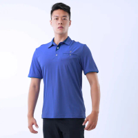 【遊遍天下】男款抗UV防曬速乾吸濕排汗機能POLO衫GS1037藍色(M-6L 大尺碼)