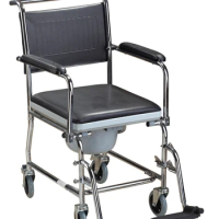 Best Choice Rehabilitation Therapy Supplies Hospital commode chair with wheels