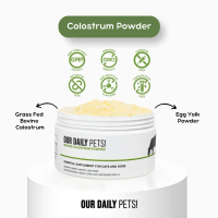 Our Daily Pets | Bovine Colostrum Powder for Pets (Dog & Cat) - Suplemen Kolostrum Sapi untuk Anjing
