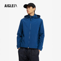 【AIGLE】男 GORE WINDSTOPPER 防風外套｜AG-4A143A184 午夜藍(男外套 防風外套 windstopper外套)