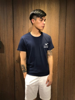 美國百分百【全新真品】Hollister Co. T恤 HCO 短袖 T-shirt 海鷗 logo 深藍 AH44