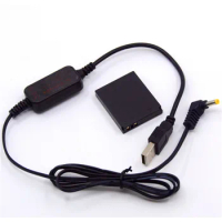 5V USB Power Bank Charger Cable+ACK-DC40 DR-40 DC Coupler NB-6L Dummy Battery For Canon Camera D30 S90 S95 S120 SX240HS SX520HS