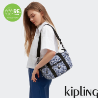 Kipling 豹紋印花手提側背包-ART MINI