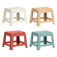 【IDEA】2入組小號-環保北歐自然簡約素雅流線椅凳/塑膠椅