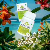[PROMO BELI 2 + GRATIS 1] GEMVIT-Isi 30 Kapsul 100% Original BPOM HALAL