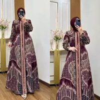 Shalimado Store Gamis Batik Kamilla Dress Katun Premium 2XL Denim