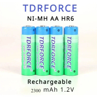4PCS AA Rechargeable Battery 1.2V Ni-MH AA Batteries 2300mAh Lithium Digital cameras Portable DVD V