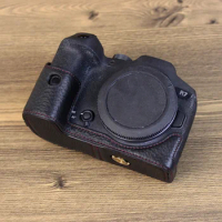 Genuine Real Leather Half Case Grip for Canon EOS R7