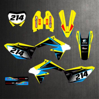 Customized Motorcycle RM-Z 250 Fairing Stickers graphics decal background kit For suzuki RMZ250 RMZ 250 2019 2020 2021 2022 2023