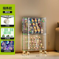 手辦展示櫃透明盲盒收納展示架適用樂高玩具模型積木收納盒陳列櫃平行進口