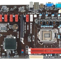 used LGA 1155 For BIOSTAR TP61A H61 LGA1155 DDR3 6GPU 6PIC-E mining motherboard Socket LGA 1155 For BIOSTAR TP61A H61 LGA115