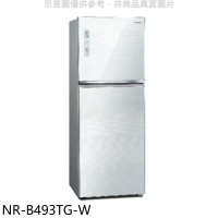 Panasonic國際牌【NR-B493TG-W】498公升雙門變頻玻璃翡翠白冰箱(含標準安裝)