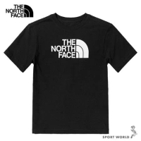 The North Face 北面 童裝 女裝 短袖上衣 黑 NF0A82T8KY4