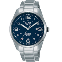 ALBA雅柏經典太陽能時尚手錶(AX3003X1)-藍