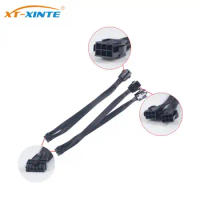 Dual 8Pin &amp; 6Pin Female to 12Pin Adapter Cable Extension Splitter for RTX3090 RTX3080 RTX30 Series Graphics Card GPU Power Cable