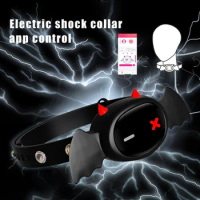 App Remote Shock BDSM Collar Little Devil Female Electric Wireless Control Crawl Collar Neck Restraint Belt Couples Sex Toys 18+