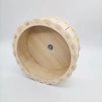 Wooden Hamster Exercise Wheel Running Hamster Toys Disc Toy Silent Rotatory Jogging Wheel Hamster Wheel Toys Hamster Accessories