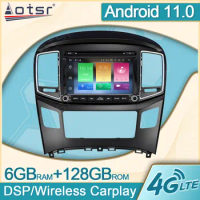 6+128G Android 11.0 For Hyundai H1 2016 2017 2018 Car Radio Multimedia GPS Navi Video Player Carplay DVD Head Unit DPS No 2Din