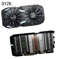 New For ASUS Radeon RX580 8GB DUAL OC Graphics Card Replacement Fan set of fan panel radiator group