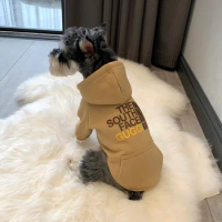Velvet Warm Sweater for Pets, Schnauzer, Teddy Bear, Bomei, Small Dog, Cat, Plus, Autumn and Winter Clothes, Fashion Brand