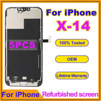 5Pcs/Lot OEM For iPhone 11 X XR XS Max 11 12 Pro Max LCD Display Replacement For iPhone 13 14 Pro Max Refurbished Touch Screen